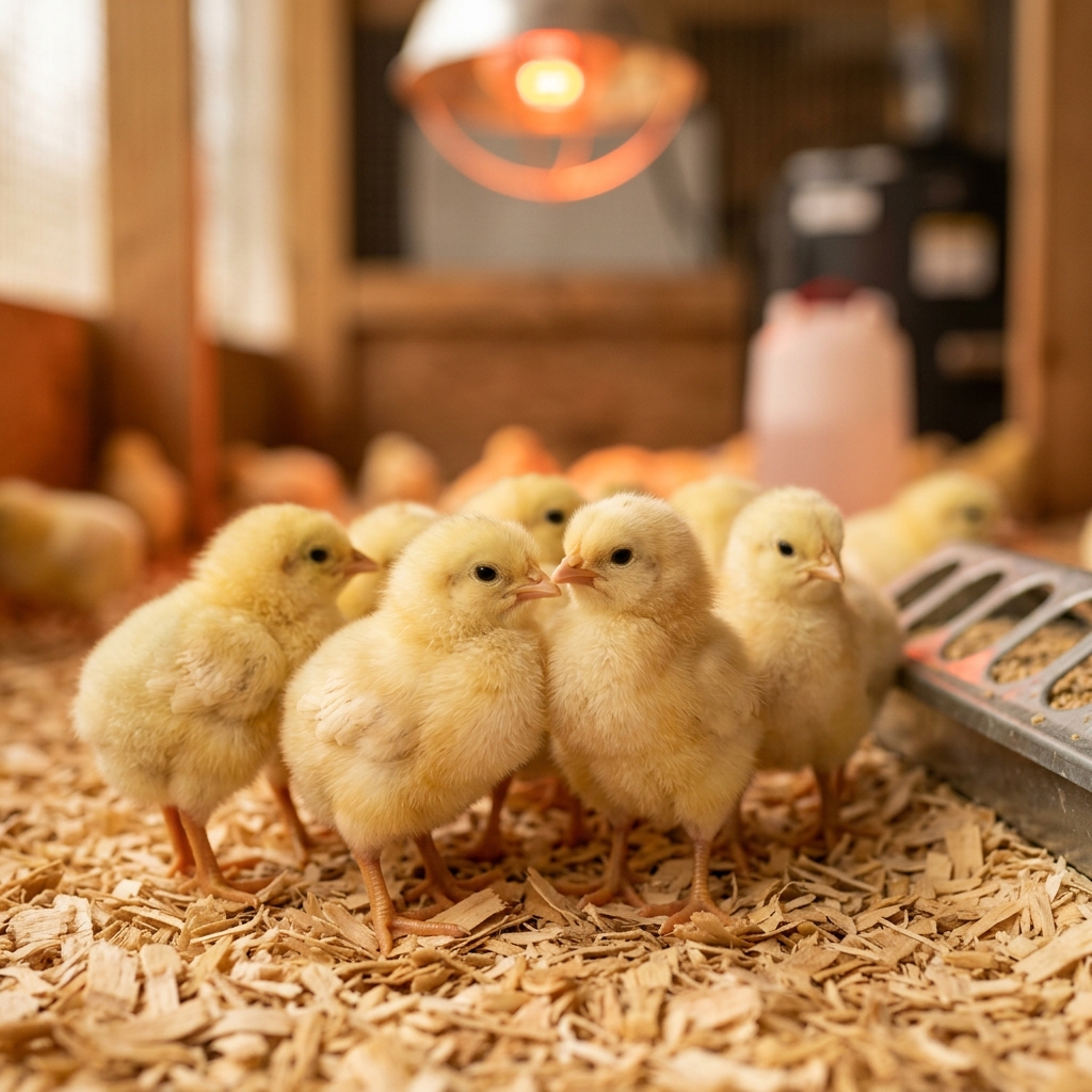 Healthy baby chicks